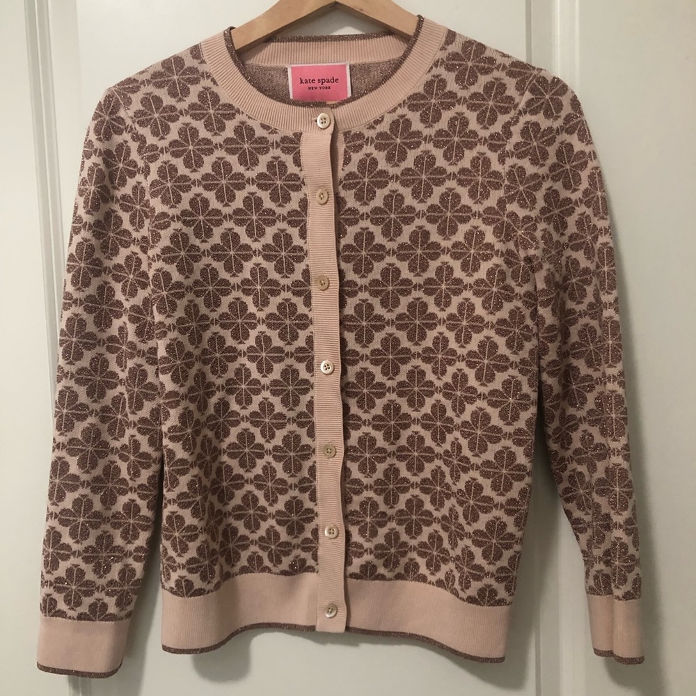 Kate Spade clover leaf cardigan